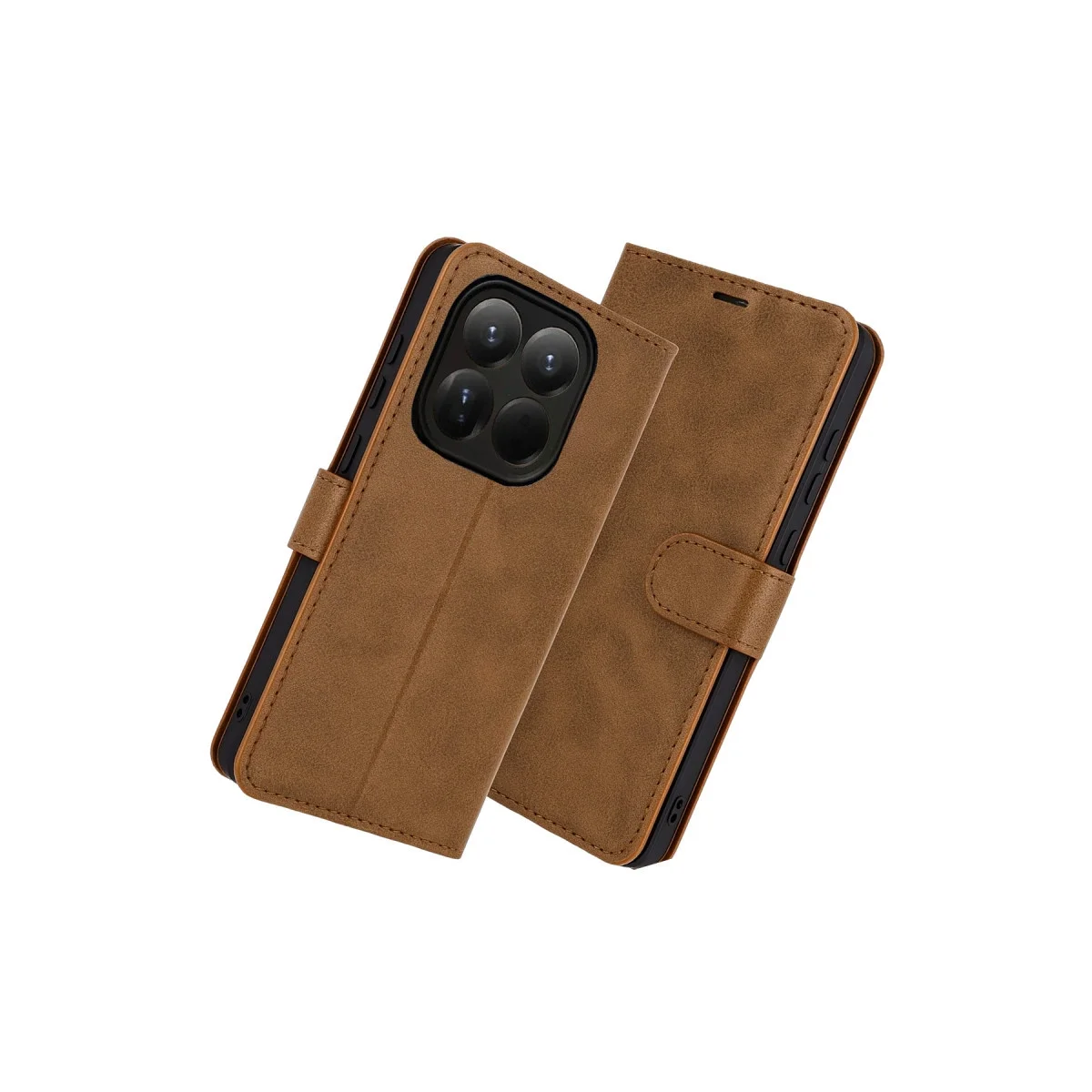Xiaomi Mi 15t Trend S Plus Kapaklı Kılıf - Taba Xiaomi Mi 15t Trend S Plus Kapaklı Kılıf - Taba