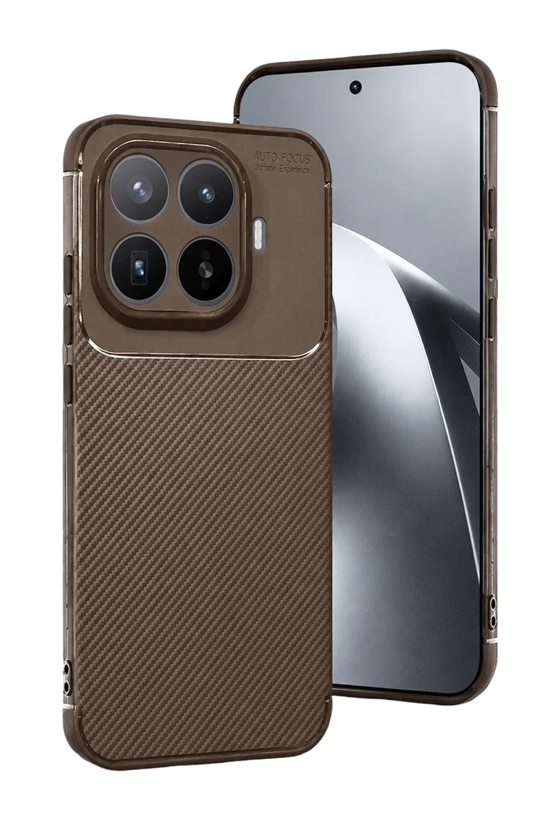 Xiaomi Mi 17T Pro Auto Focus Karbon Kapak - Kahverengi