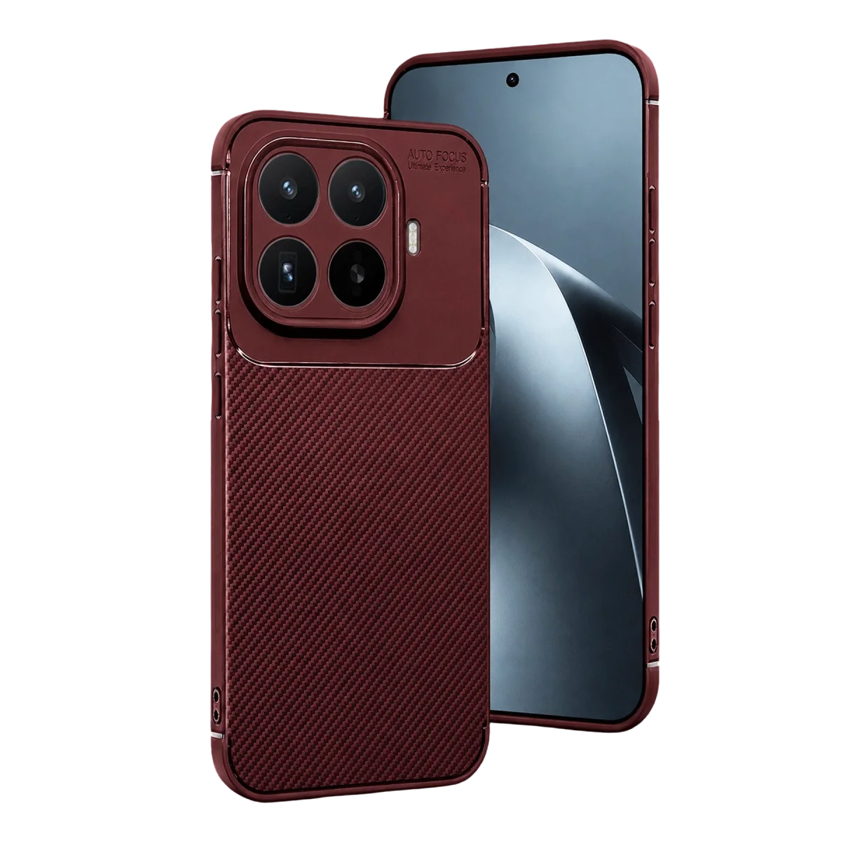 Xiaomi Mi 17t Pro Auto Focus Karbon Kapak - Bordo