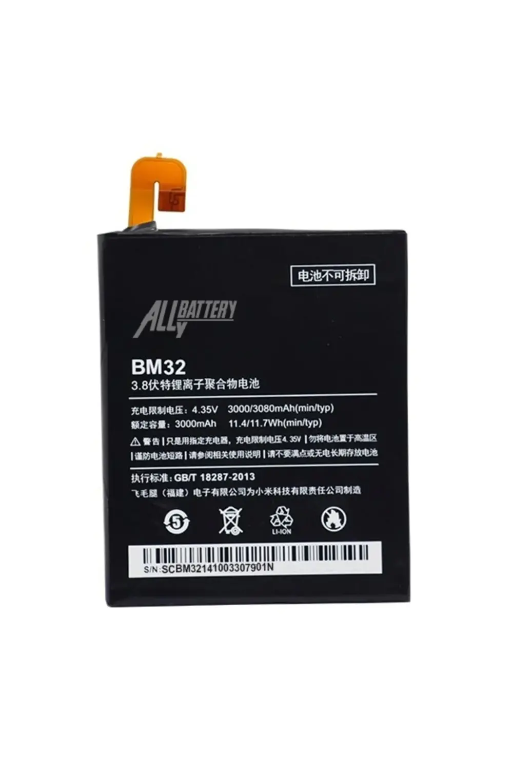 Xiaomi Mi 4 BM32 3080 mAh Pil Batarya