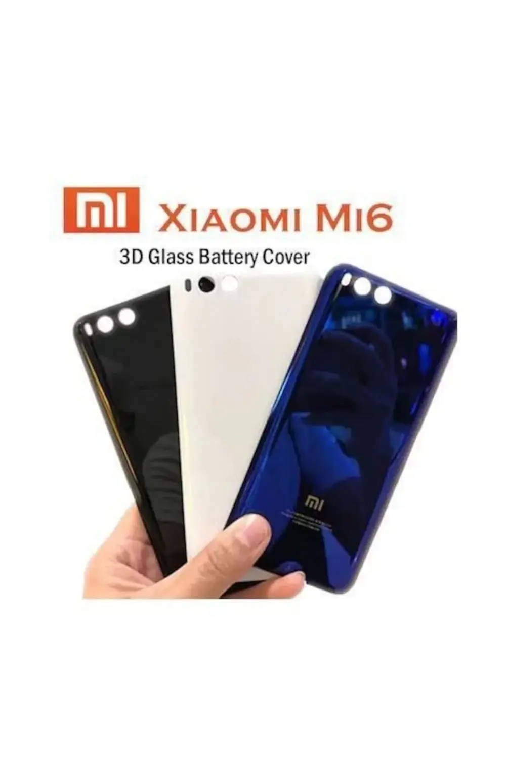 Xiaomi Mi 6 Arka Pil Batarya Kapak Cam
