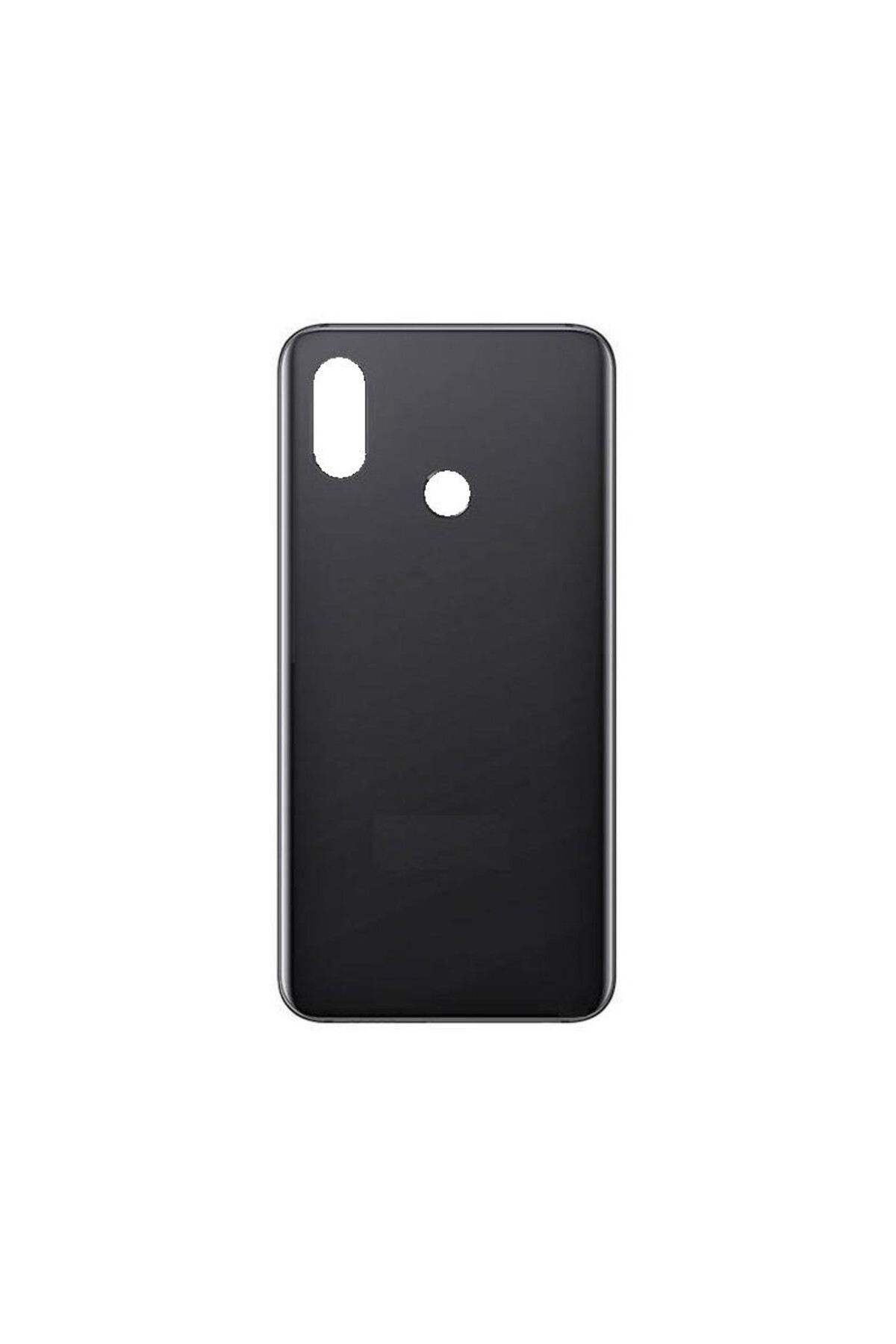 Xiaomi Mi 8 Pil Kapağı Cam - Lens Hariç Siyah