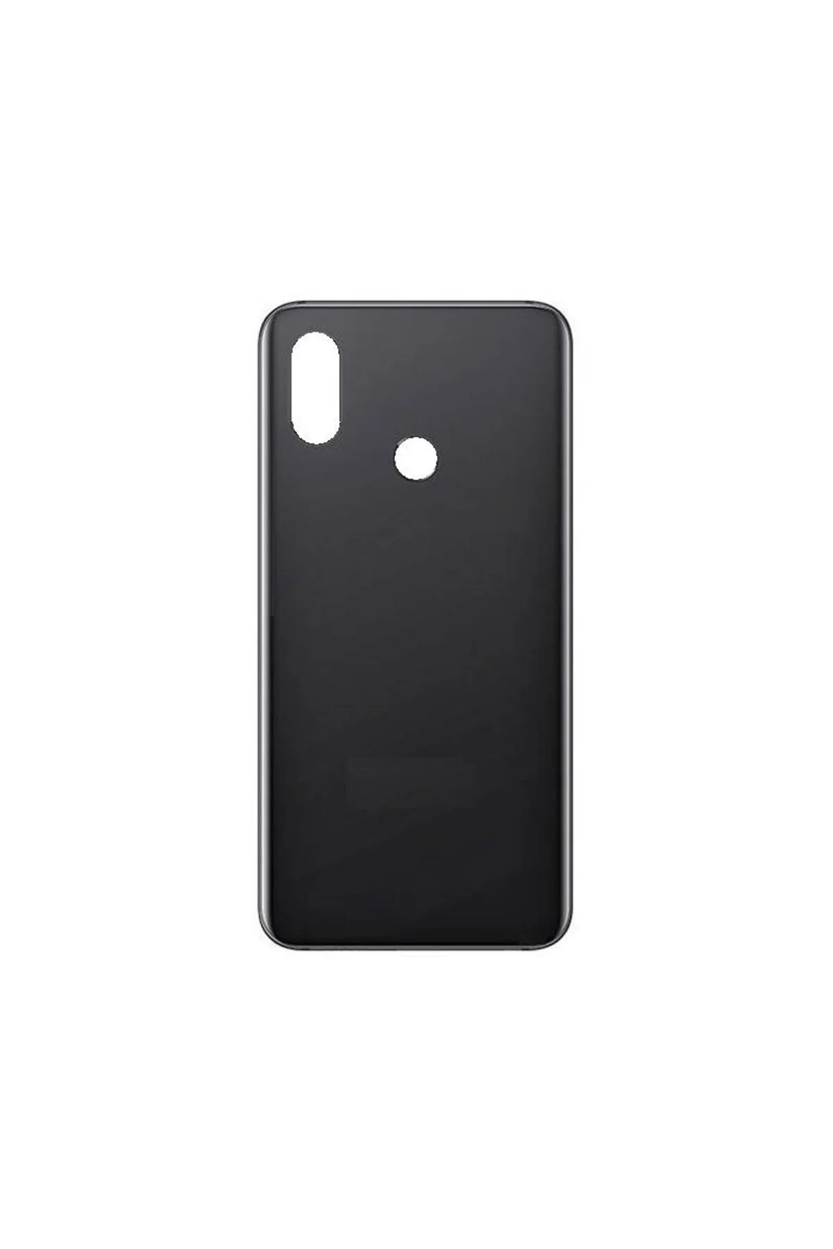 Xiaomi Mi 8 Pil Kapağı Cam - Lens Hariç Siyah Xiaomi Mi 8 Pil Kapağı Cam - Lens Hariç Siyah