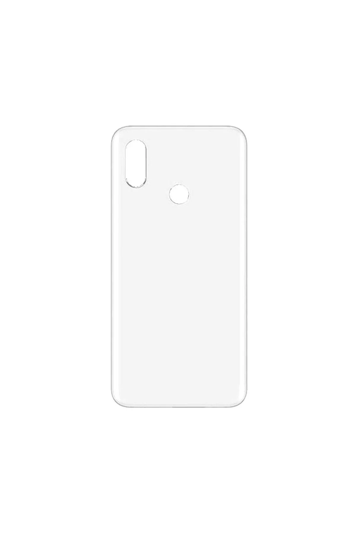 Xiaomi Mi 8 Pil Kapağı Cam - Lens Hariç Beyaz