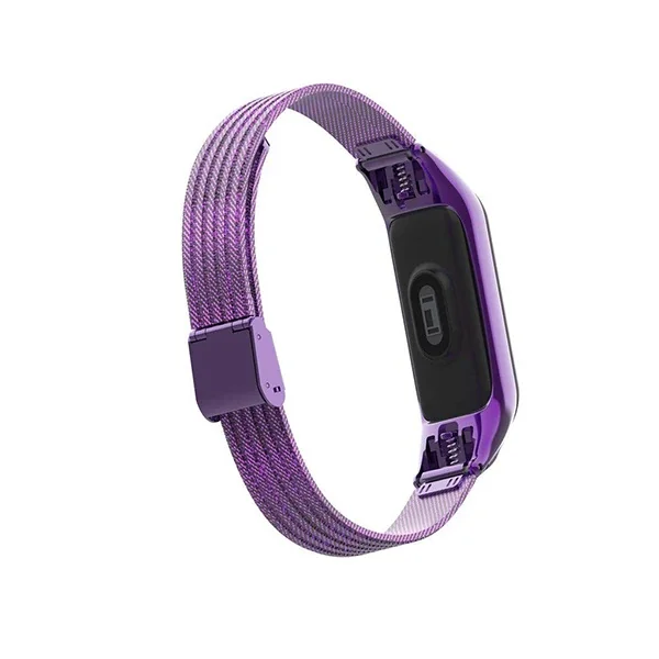 Xiaomi Mi Band 3 Çelik Toka Kayış Kordon - Lüx 5775 Akıllı Saat Aksesuarı