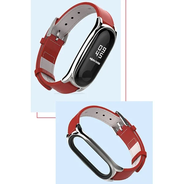 Xiaomi Mi Band 4/5 PU Deri Kayış – Premium Silikon Geçmez, Terlemez