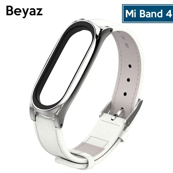 Xiaomi Mi Band 4/5 PU Deri Kayış – Premium Silikon Geçmez, Terlemez
