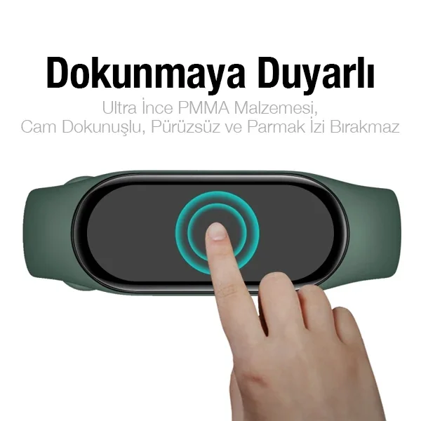 Xiaomi Mi Band 7 3D Full Kaplama Ekran Koruyucu PET+PMMA-1852
