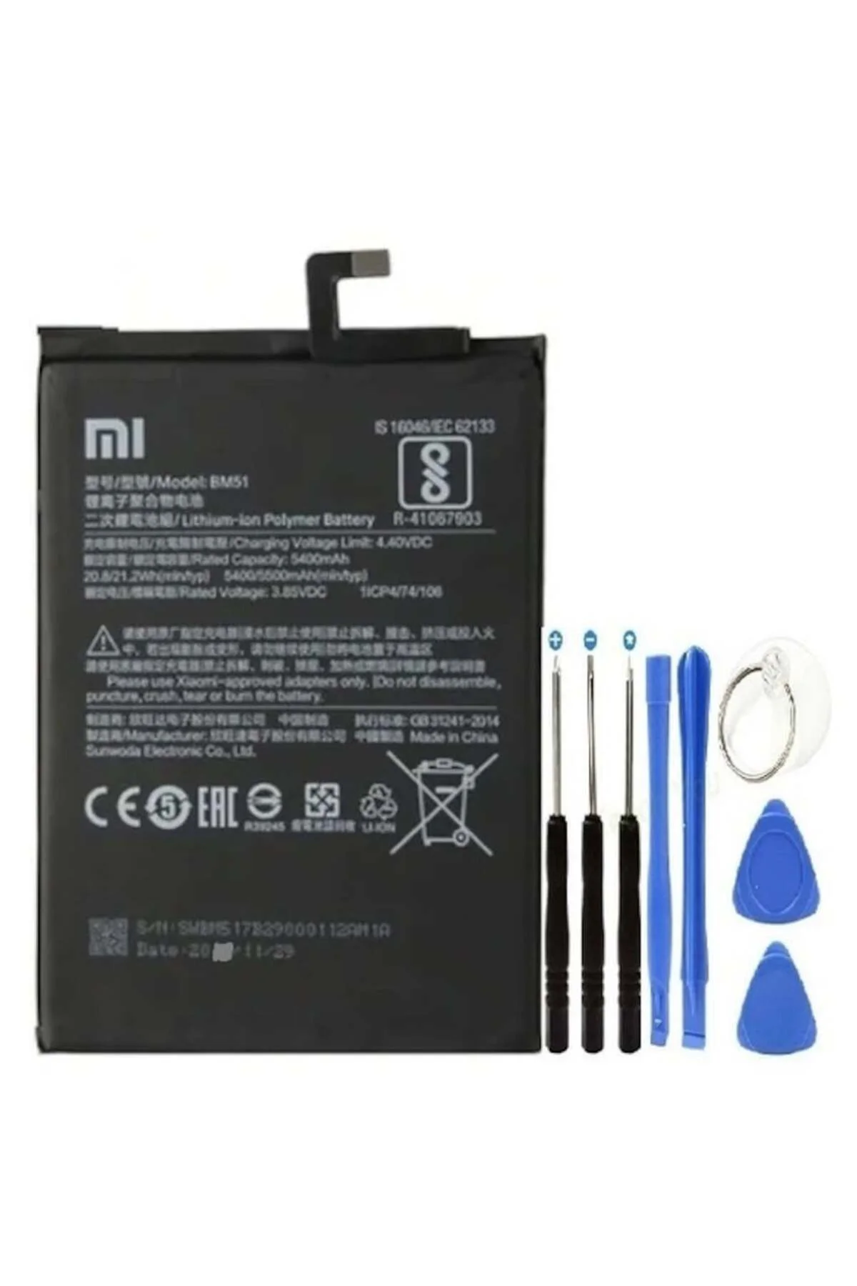 Xiaomi Mi Max 3 Pil Batarya + Tamir Seti 5400 Mah