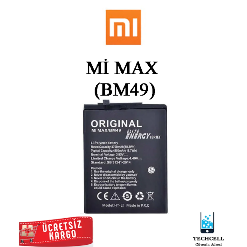 Xiaomi Mi Max Bm49 Batarya Pil