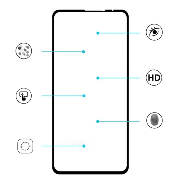 Xiaomi Mi Mix 3 Full Glue Full Kaplama Tempered Cam Ekran Koruyucu-1852
