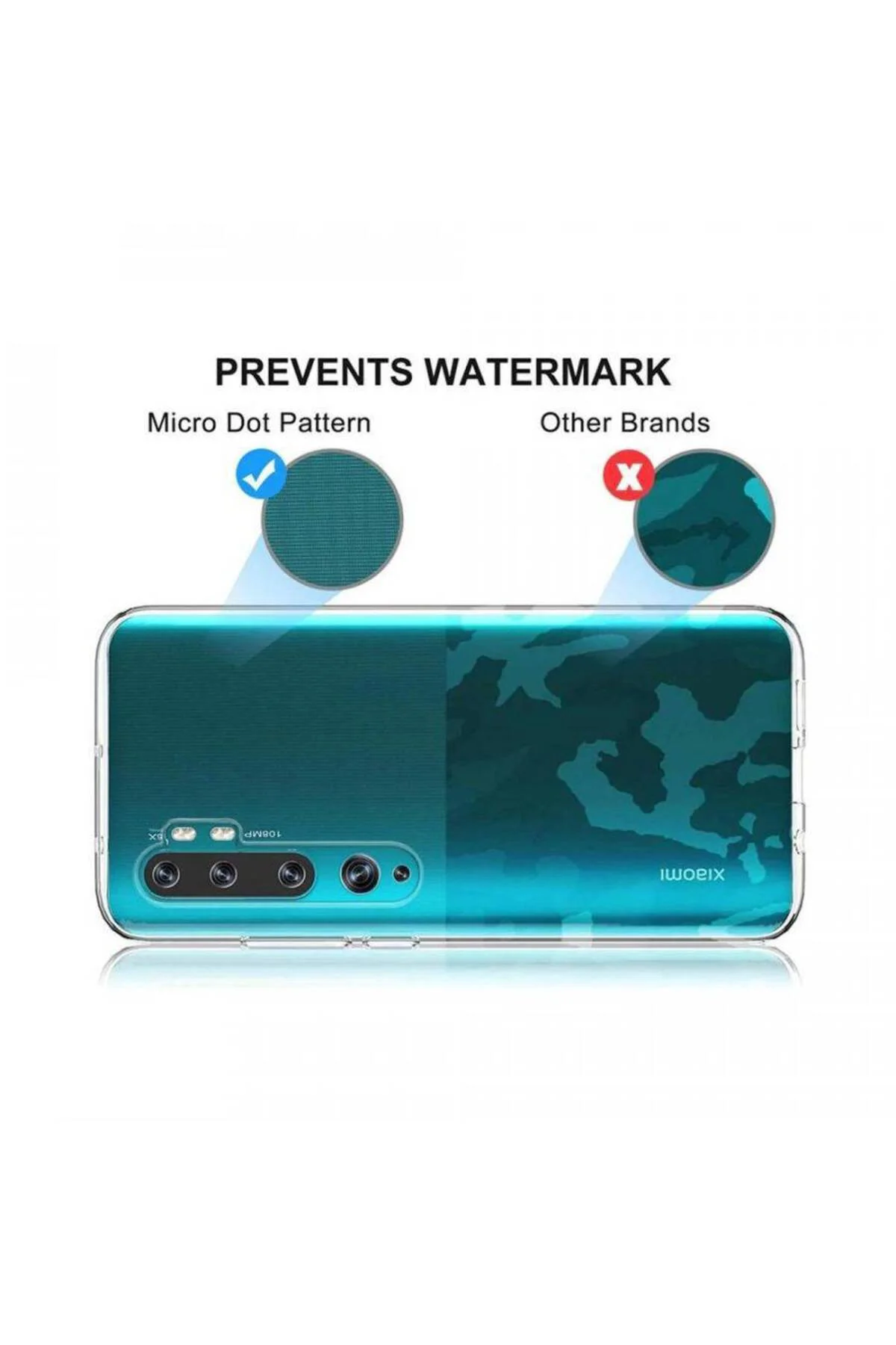 Xiaomi Mi Note 10 Çift Taraflı Silikon Kılıf Şeffaf