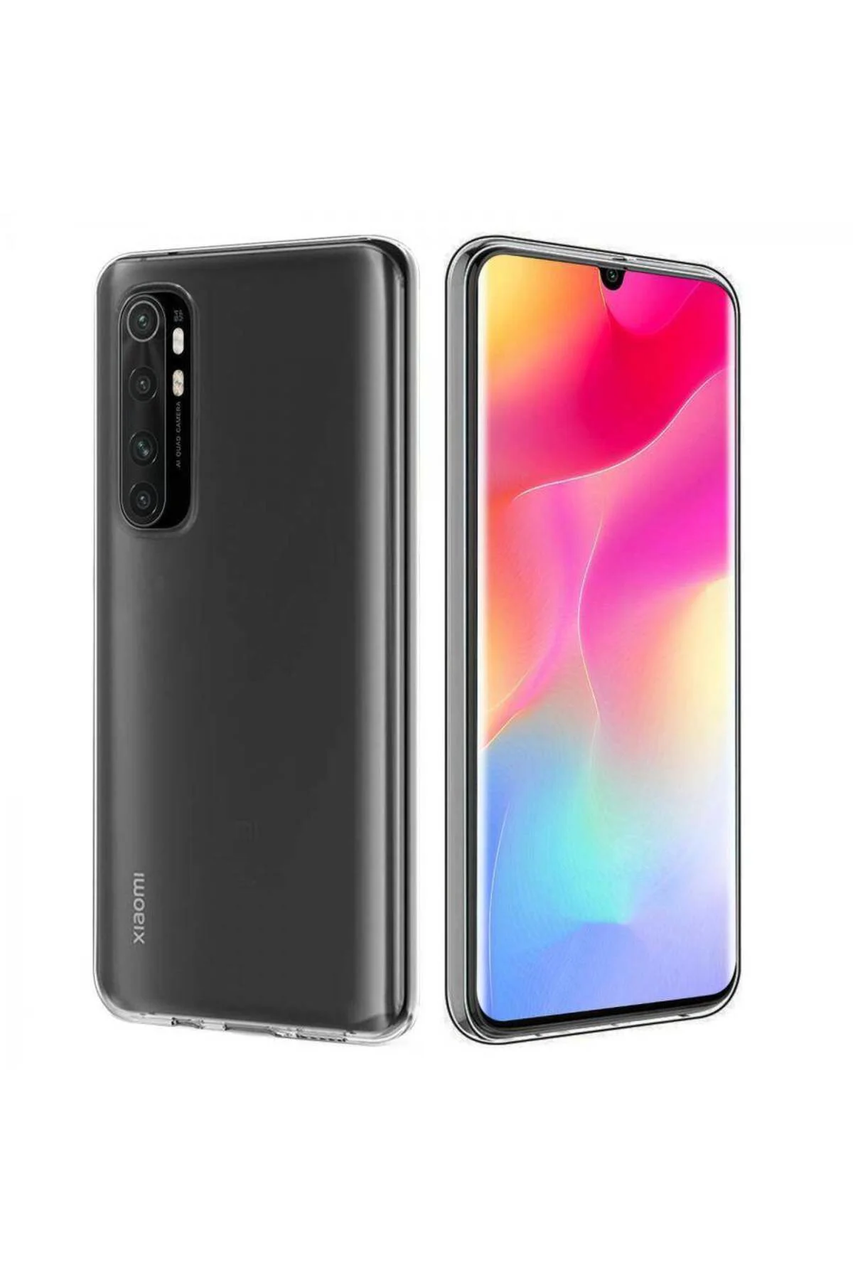 Xiaomi Mi Note 10 Lite Ultra İnce Silikon Kılıf Şeffaf
