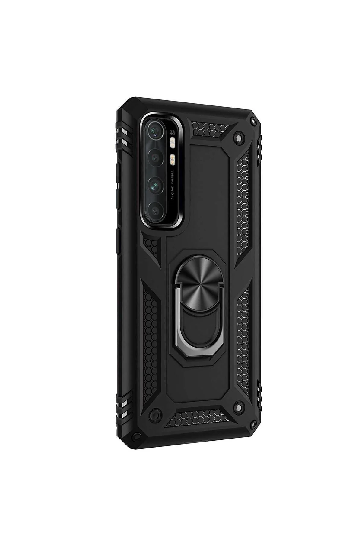 Xiaomi Mi Note 10 Lite Yüzüklü Tank Kılıf Bordo