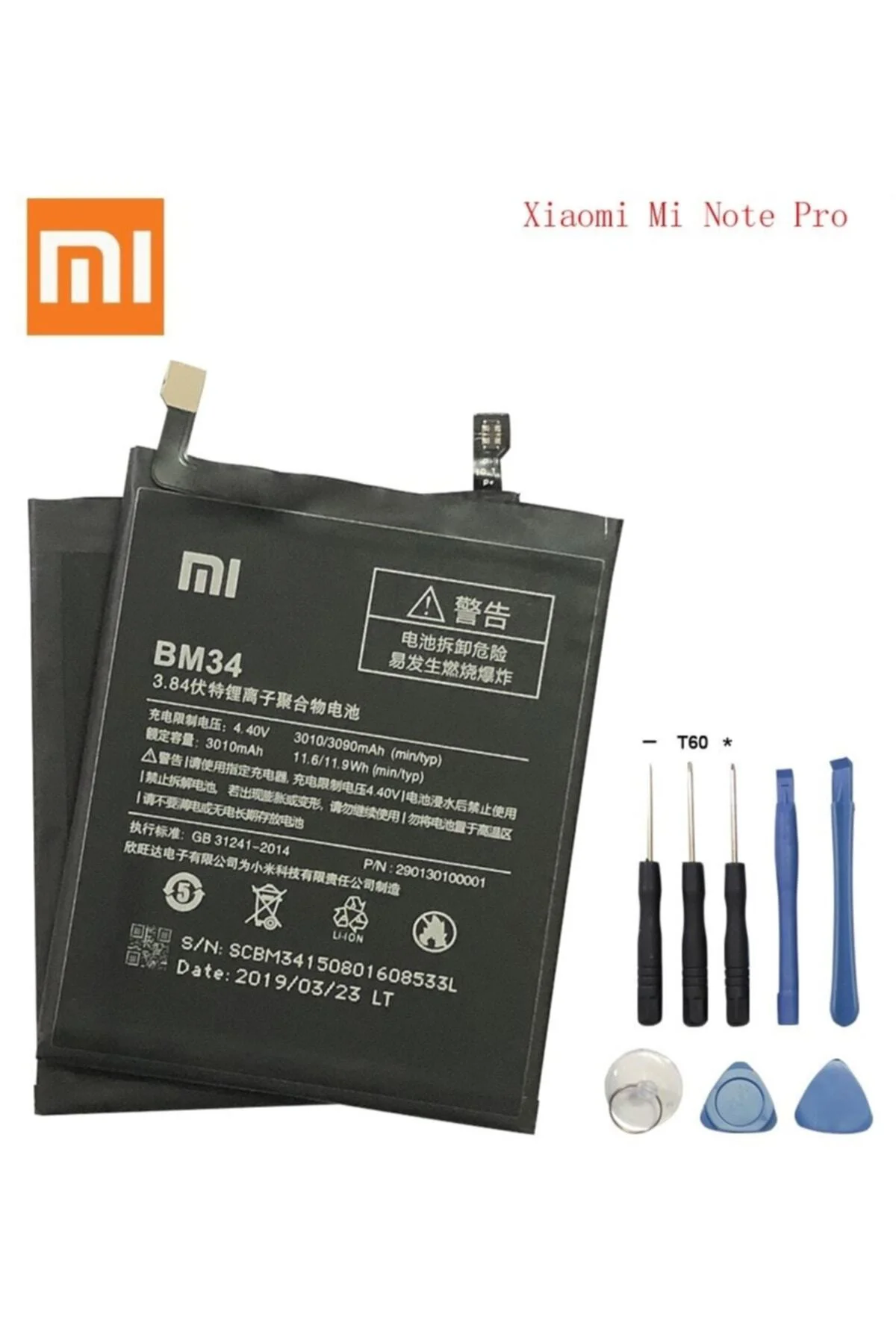 Xiaomi Mi Note Pro Batarya Pil Ve Tamir Seti Bm34