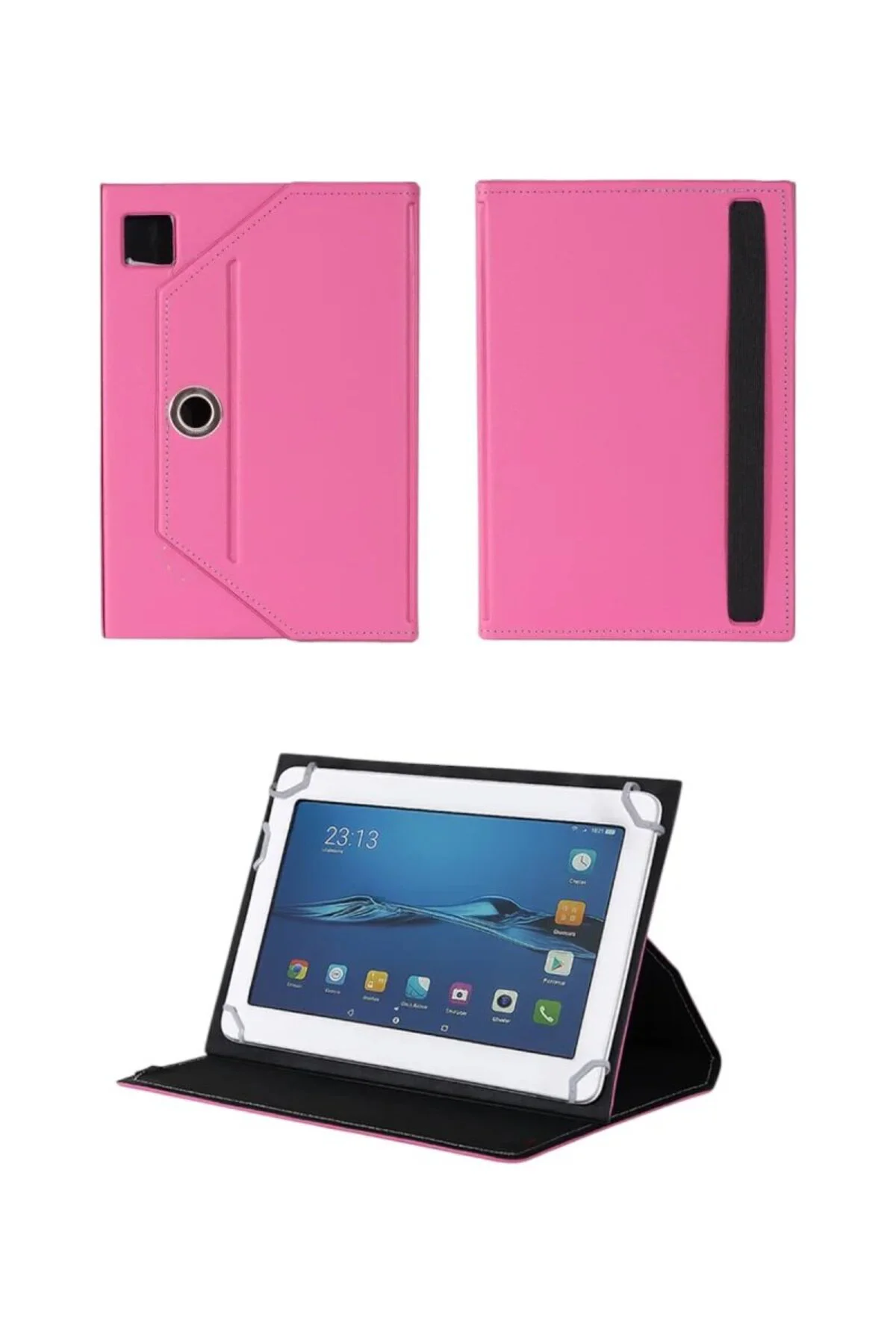 Xiaomi Mi Pad 2 Universal Dönerli Standlı Tablet Kılıfı A. Pembe Xiaomi Mi Pad 2 Universal Dönerli Standlı Tablet Kılıfı A. Pembe