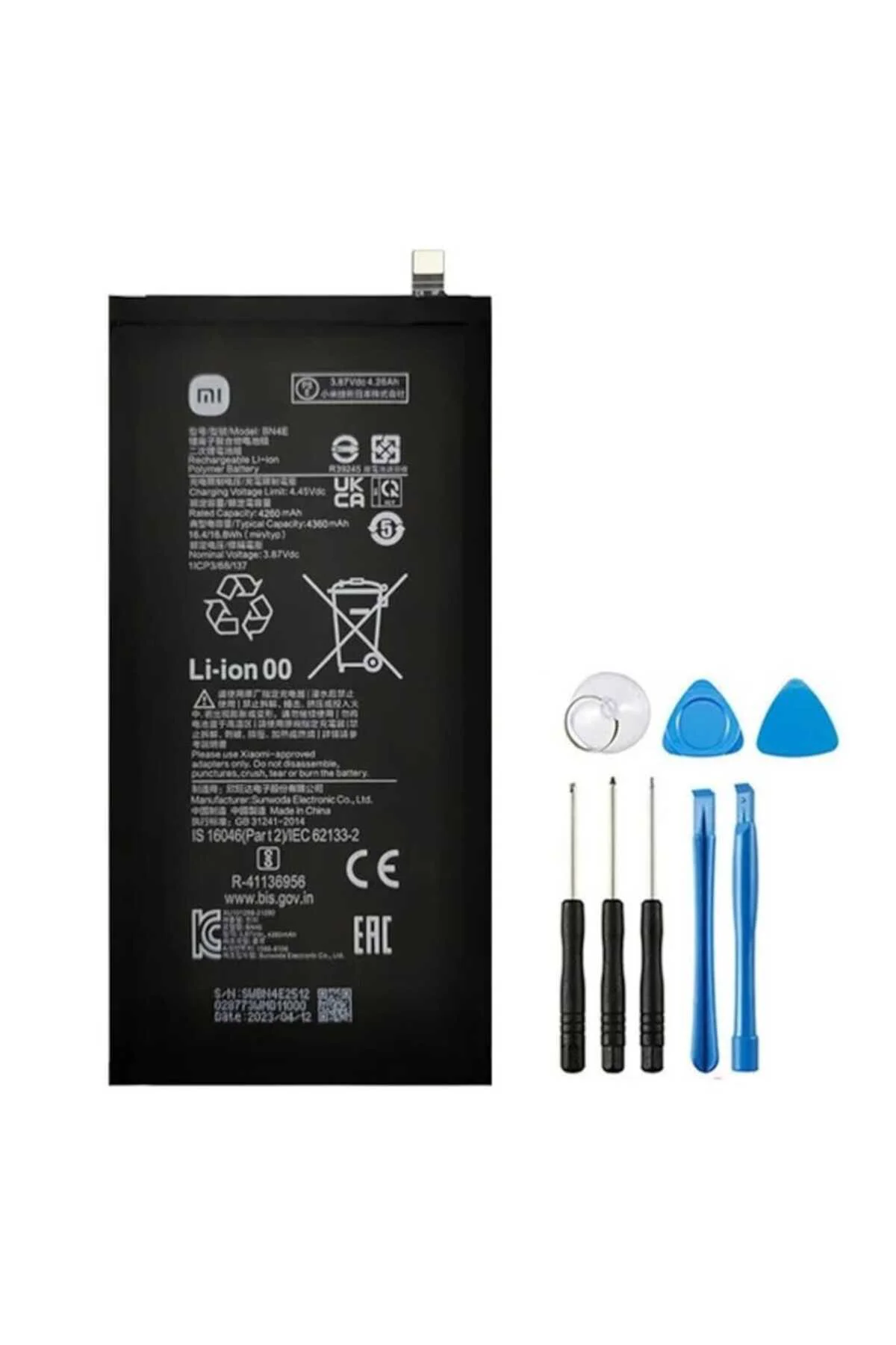Xiaomi Mi Pad 5 Pil Batarya Bn4e 4360 Mah + Tamir Set