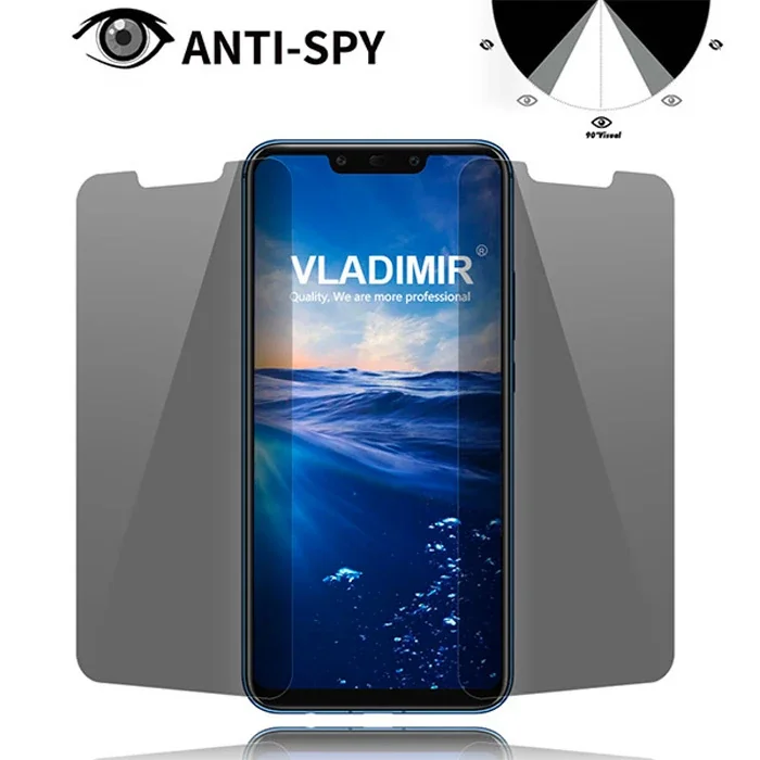 Xiaomi Mi Play 3D Privacy Gizlilik 3d Full Kırılmaz Cam Koruyucu Anti-Spy-1852