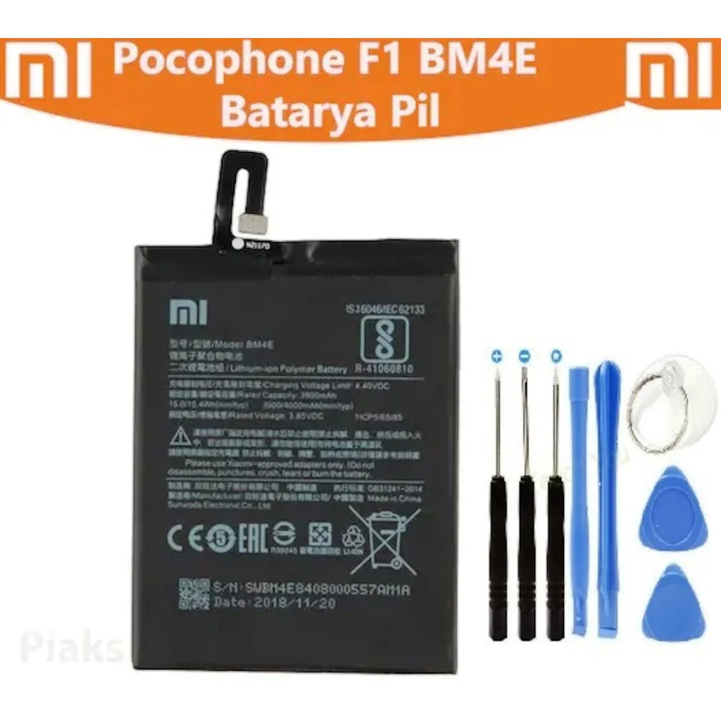 Xiaomi Mi Pocophone F1 Bm4E Batarya Pil ve Tamir Seti Fiyatı, Yorumları ve Özellikleri