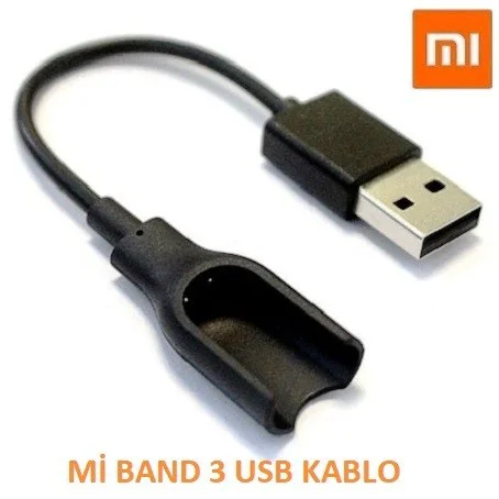 Xiaomi Mi Uyumlu Band 3 Usb Şarj Cihazı Kablosu Servis