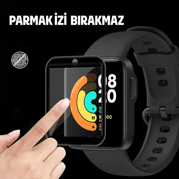 Xiaomi Mi Watch Lite 3D Full Kavisli PMMA Cam Ekran Koruyucu – Çizilmez Kırılmaz