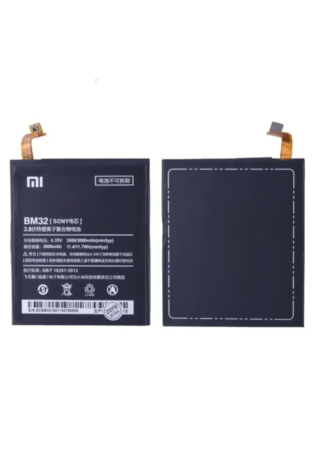 Xiaomi Mi4 Pil Batarya Bm32 3080mah