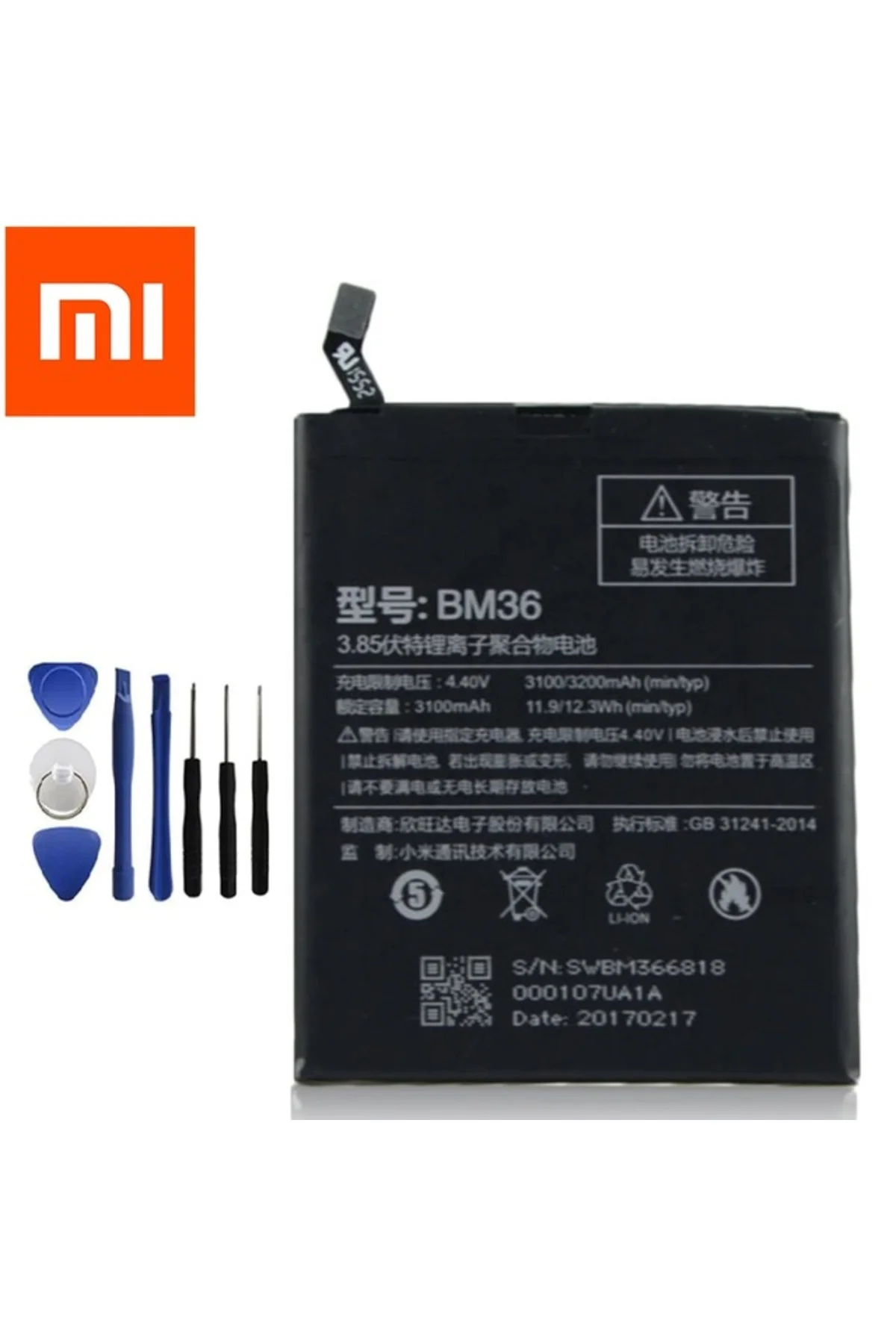 Xiaomi Mi5S Pil Batarya BM36 ve Tamir Seti