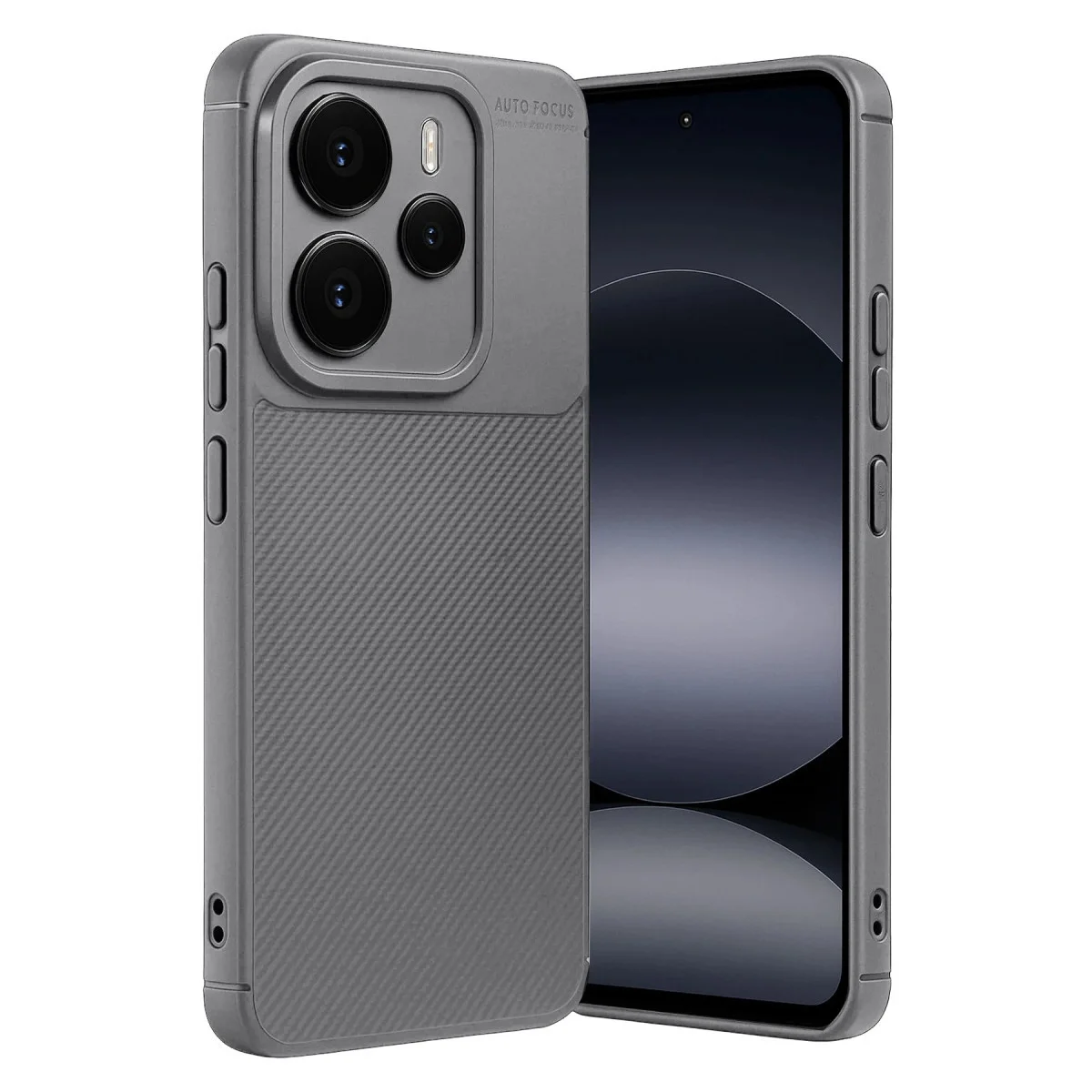 Xiaomi Note 14 5g Auto Focus Karbon Kapak - Gri Xiaomi Note 14 5g Auto Focus Karbon Kapak - Gri
