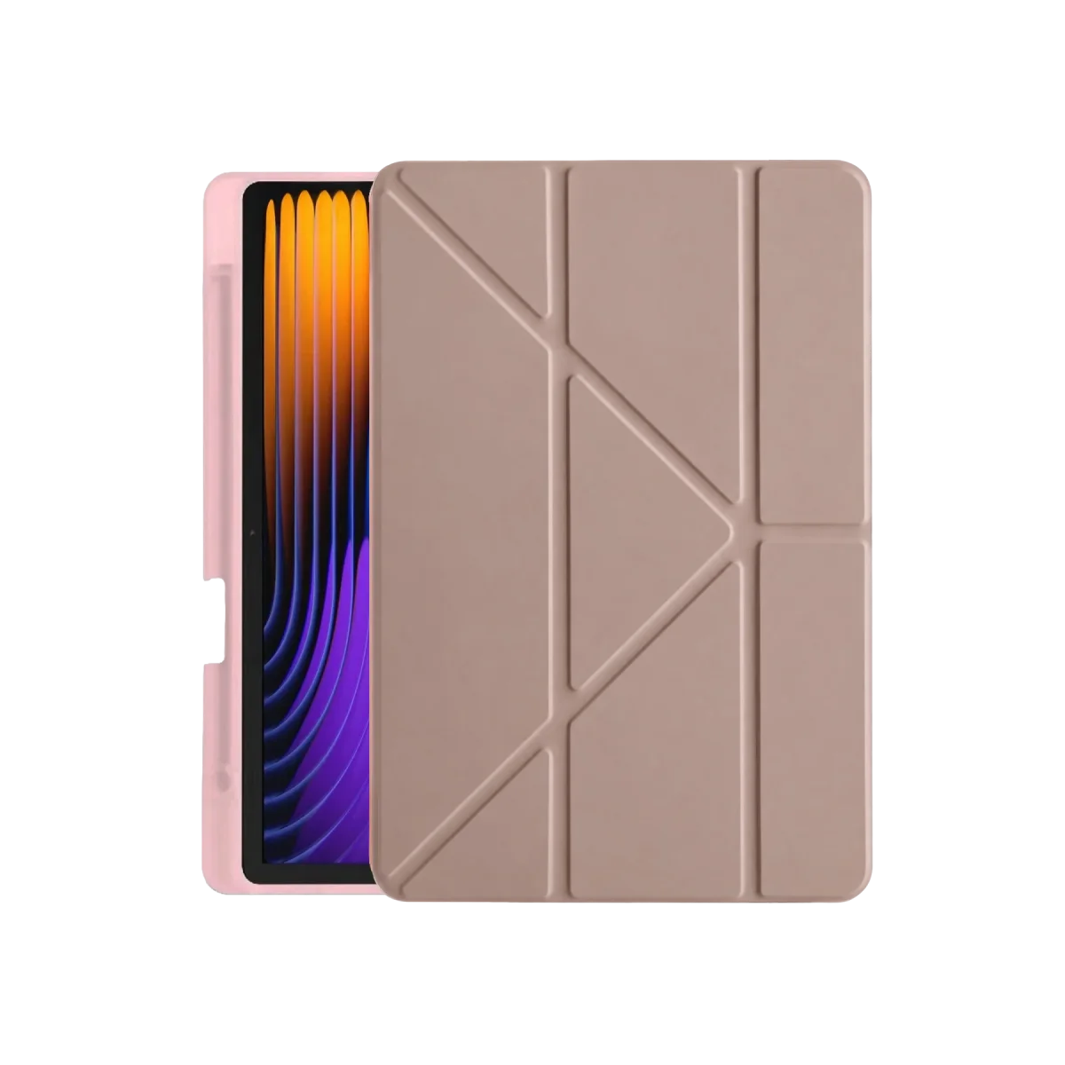Xiaomi Pad 7 Pro Kılıf Kalemlikli Mars Tablet Kılıfı - Rose Gold Xiaomi Pad 7 Pro Kılıf Kalemlikli Mars Tablet Kılıfı - Rose Gold