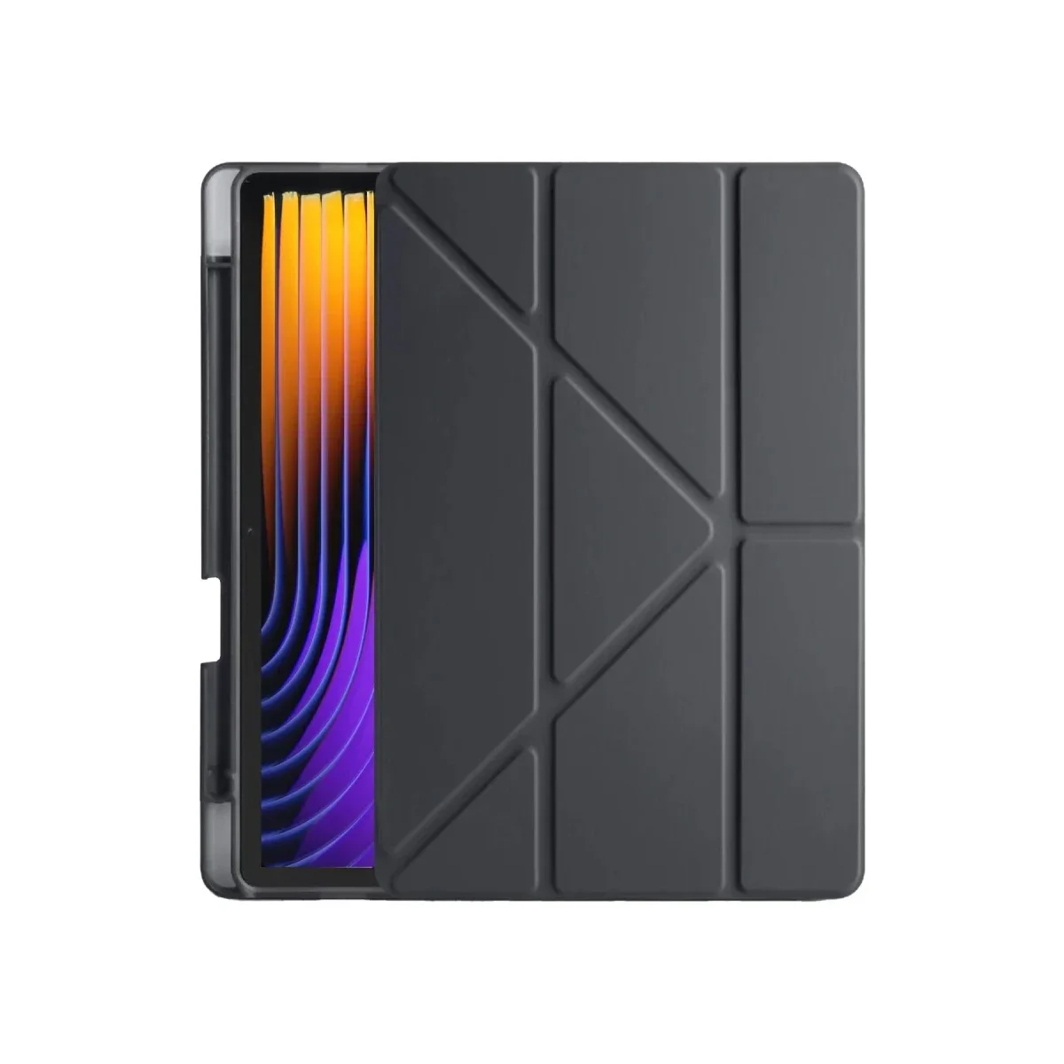 Xiaomi Pad 7 Pro Kılıf Kalemlikli Mars Tablet Kılıfı - Siyah