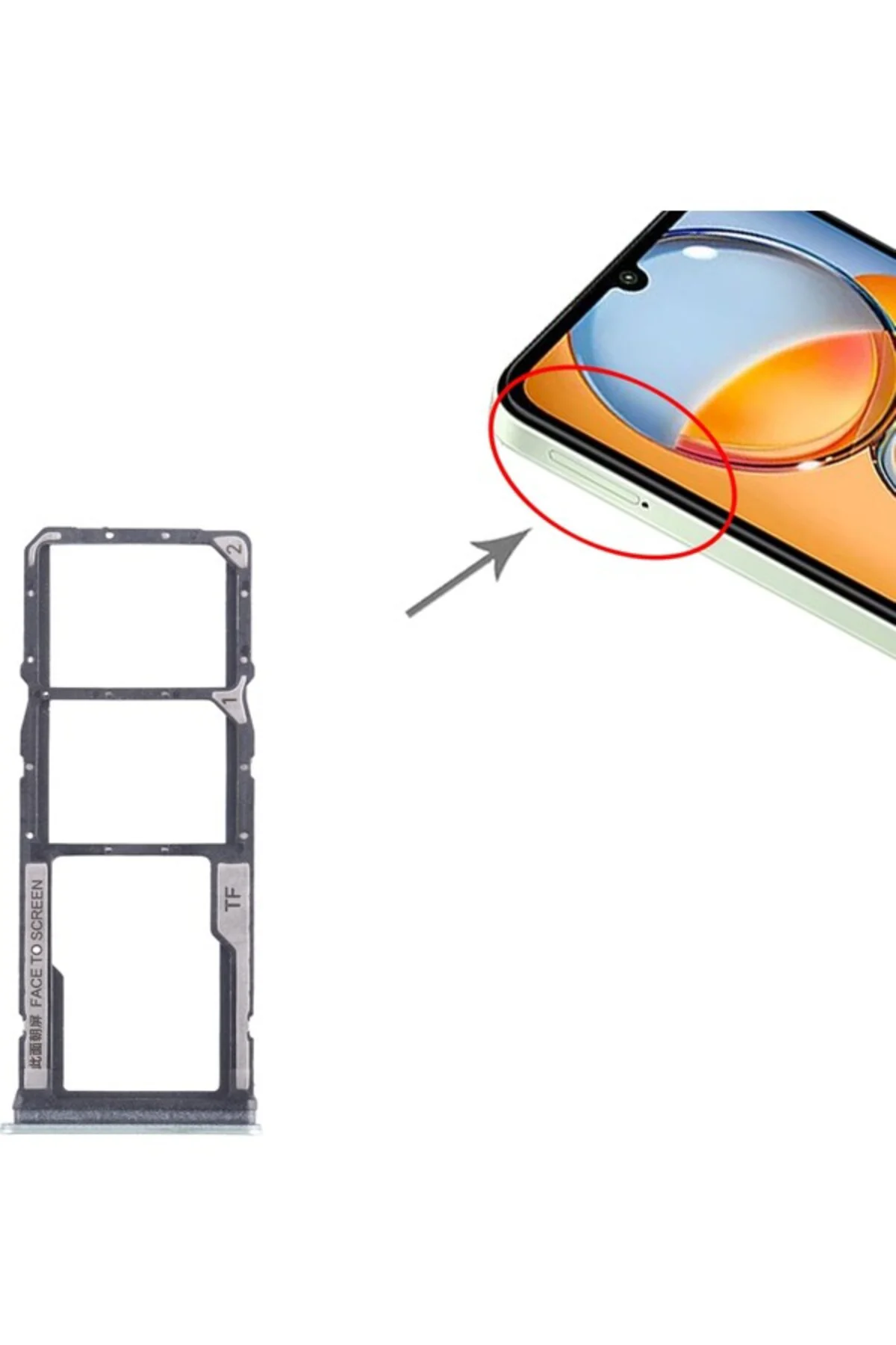 Xiaomi Poco C65 Sım Yuvası Mikro Sd Kart Yuvası
