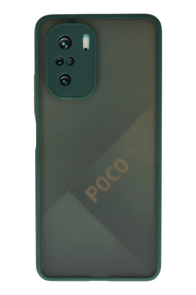Xiaomi Poco F3 Kılıf Montreal Silikon Kapak - Yeşil Xiaomi Poco F3 Kılıf Montreal Silikon Kapak - Yeşil