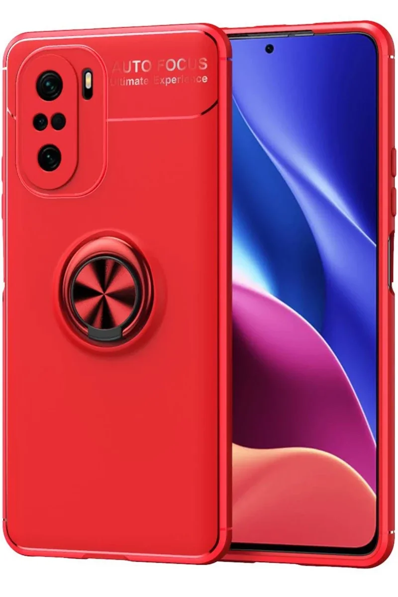 Xiaomi Poco F3 Kılıf Range Yüzüklü Silikon - Kırmızı Fiyatı, Yorumları ve Özellikleri