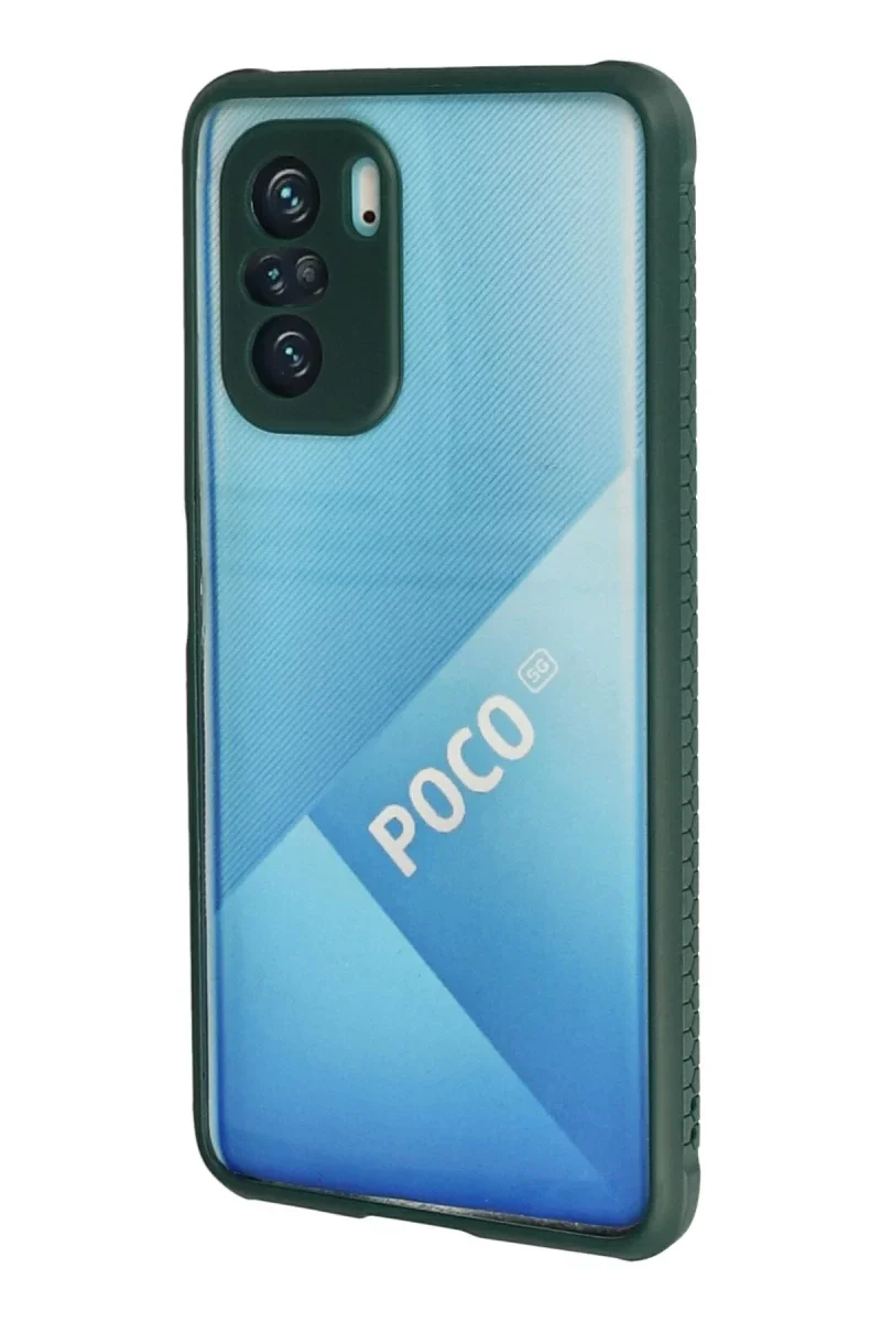 Xiaomi Poco F3 Kılıf Miami Şeffaf Silikon - Koyu Yeşil Fiyatı, Yorumları ve Özellikleri