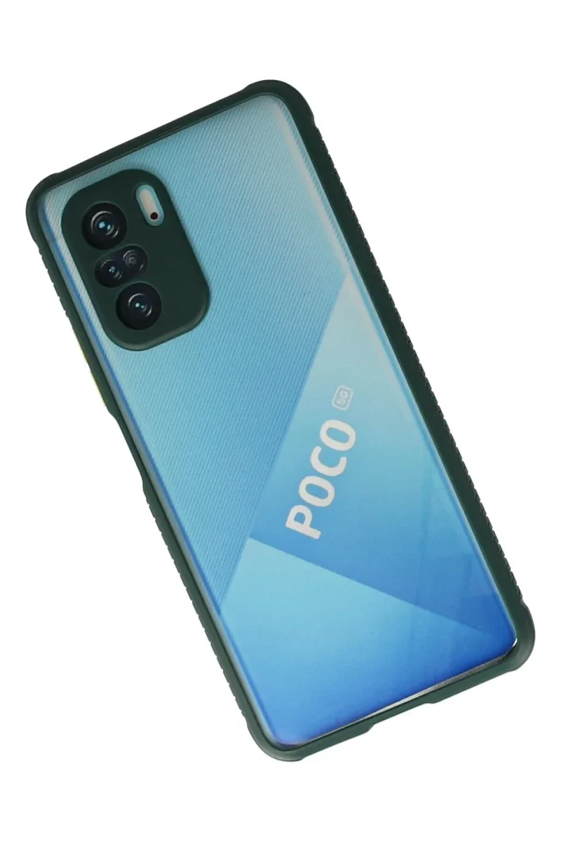 Xiaomi Poco F3 Kılıf Miami Şeffaf Silikon - Koyu Yeşil Fiyatı, Yorumları ve Özellikleri