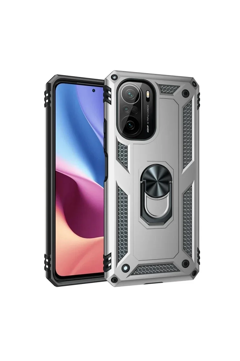 Xiaomi Poco F3 Kılıf Sofya Yüzüklü Silikon Kapak - Gümüş Fiyatı, Yorumları ve Özellikleri
