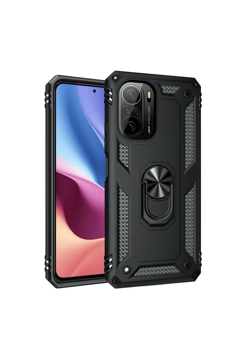 Xiaomi Poco F3 Kılıf Sofya Yüzüklü Silikon Kapak - Siyah Fiyatı, Yorumları ve Özellikleri