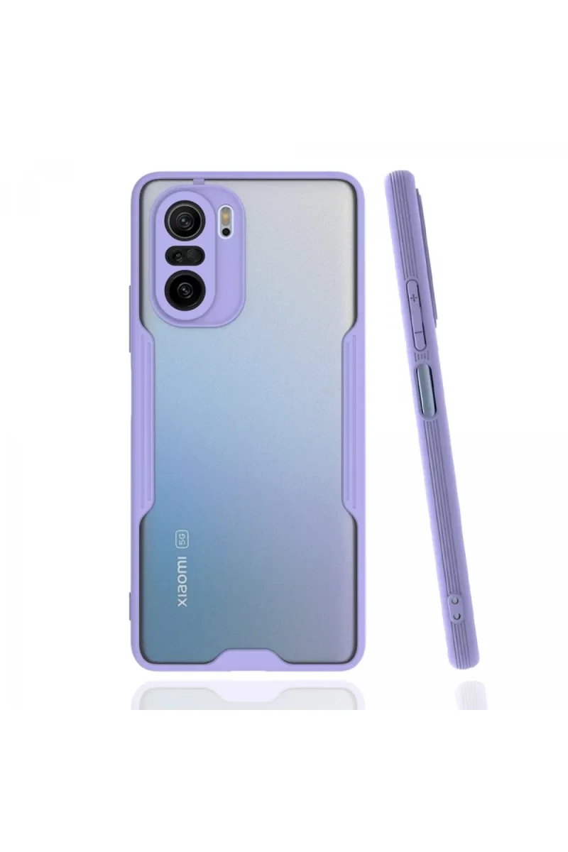 Xiaomi Poco F3 Kılıf Platin Silikon - Lila Xiaomi Poco F3 Kılıf Platin Silikon - Lila