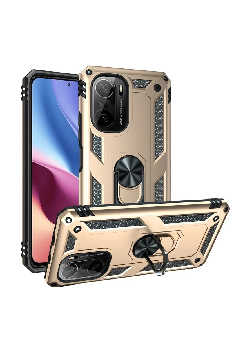 Xiaomi Poco F3 Kılıf Sofya Yüzüklü Silikon Kapak - Gold Fiyatı, Yorumları ve Özellikleri