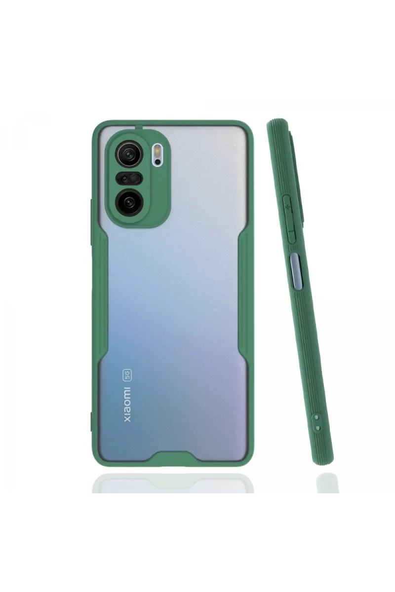 Xiaomi Poco F3 Kılıf Platin Silikon - Yeşil Xiaomi Poco F3 Kılıf Platin Silikon - Yeşil