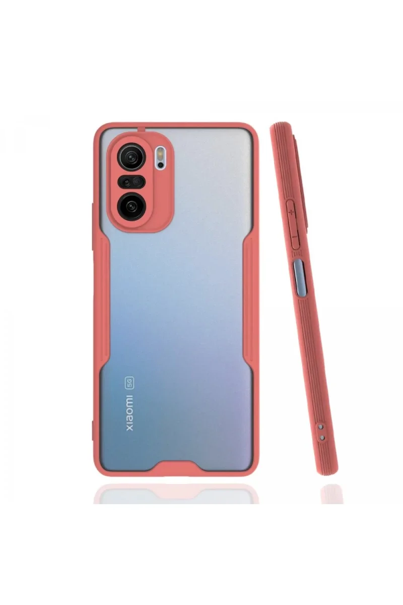 Xiaomi Poco F3 Kılıf Platin Silikon - Pembe