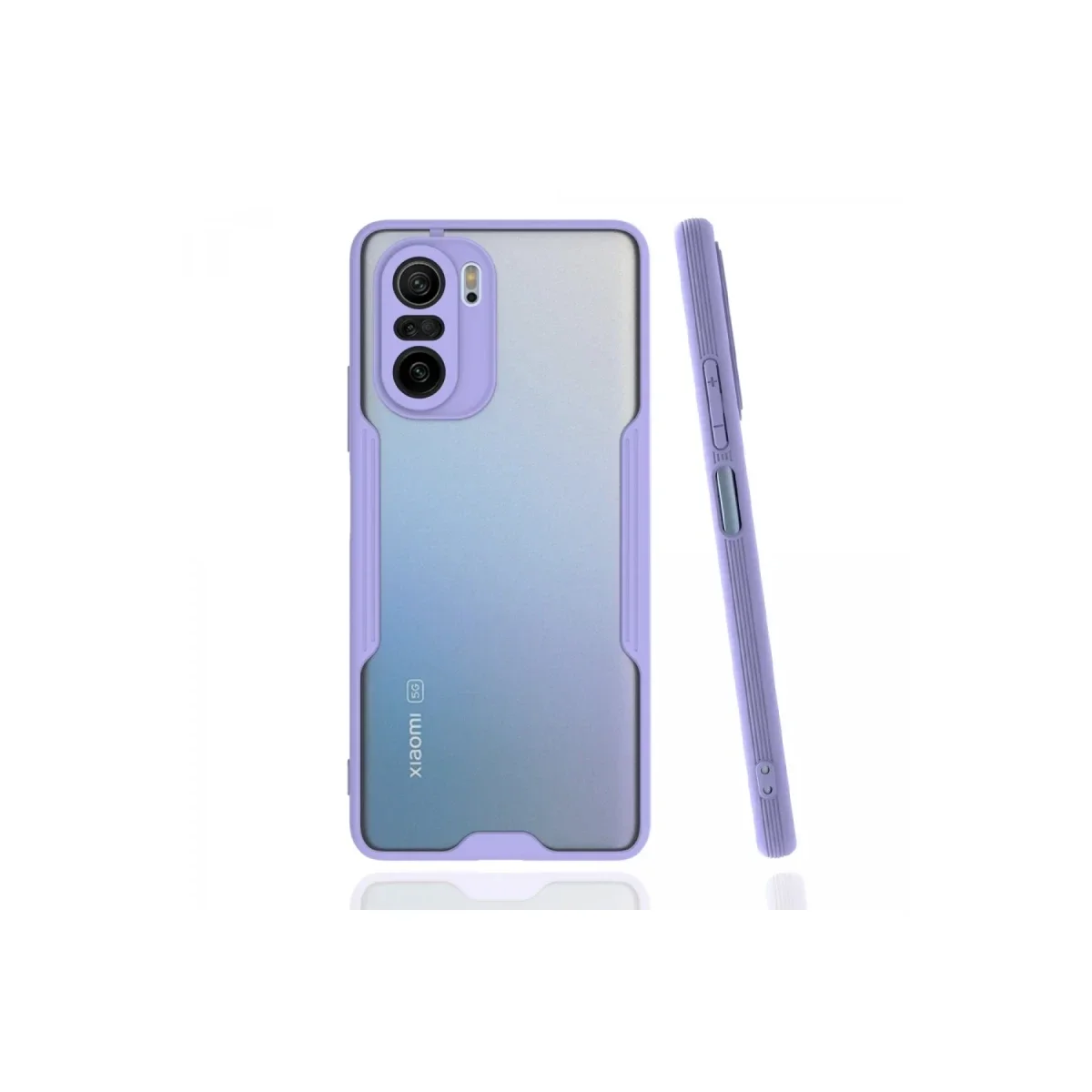 Xiaomi Poco F3 Kılıf Platin Silikon - Lila Xiaomi Poco F3 Kılıf Platin Silikon - Lila
