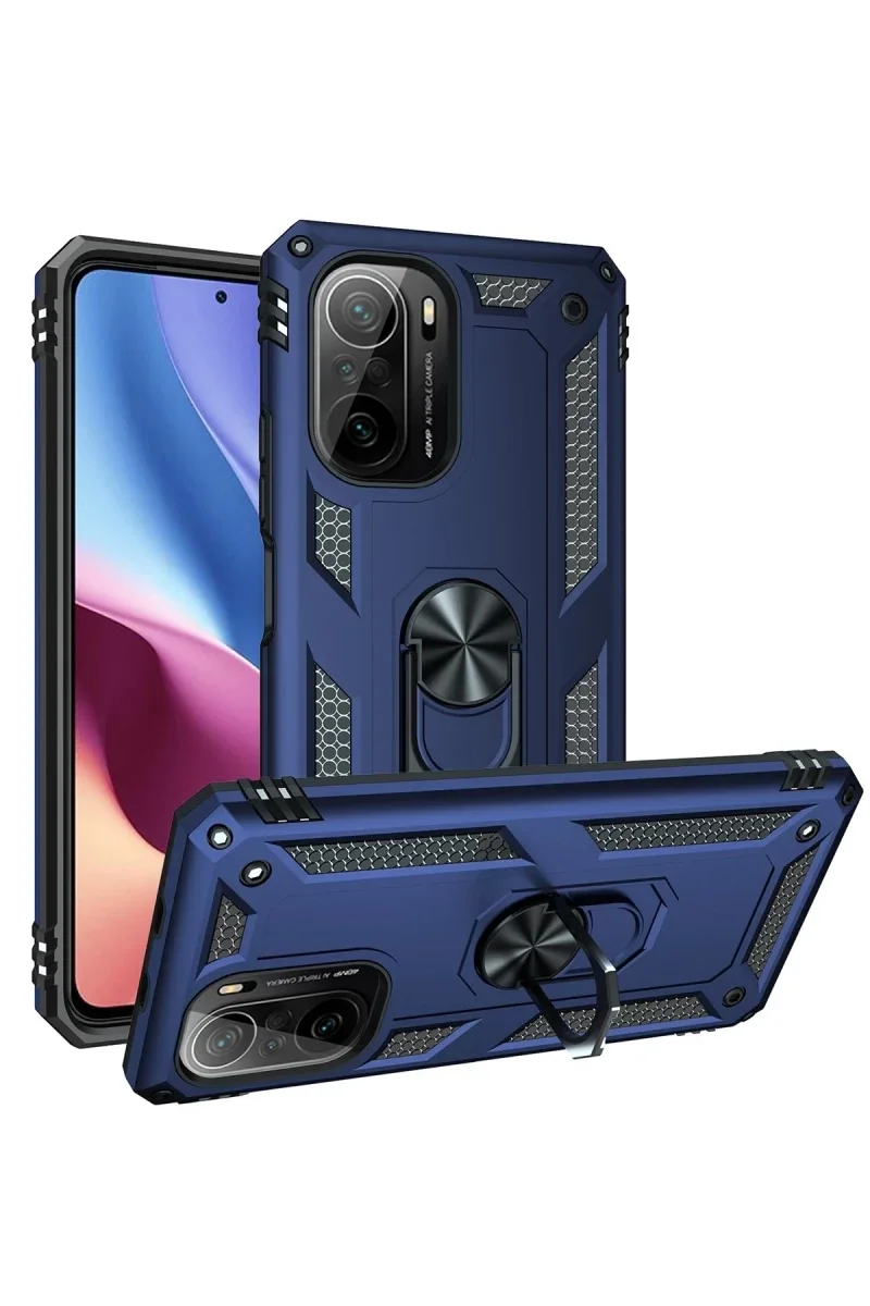 Xiaomi Poco F3 Kılıf Sofya Yüzüklü Silikon Kapak - Lacivert Fiyatı, Yorumları ve Özellikleri
