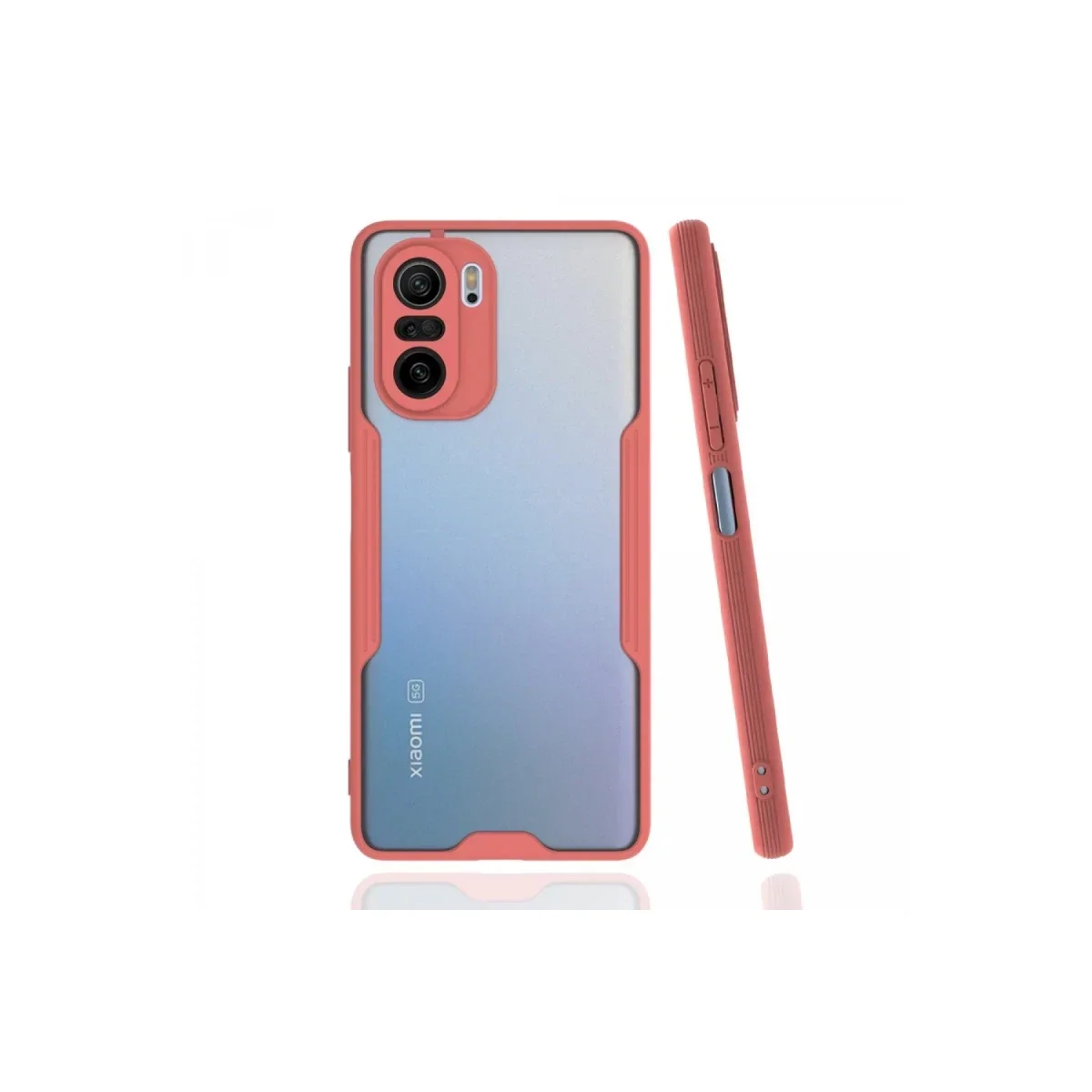Xiaomi Poco F3 Kılıf Platin Silikon - Pembe