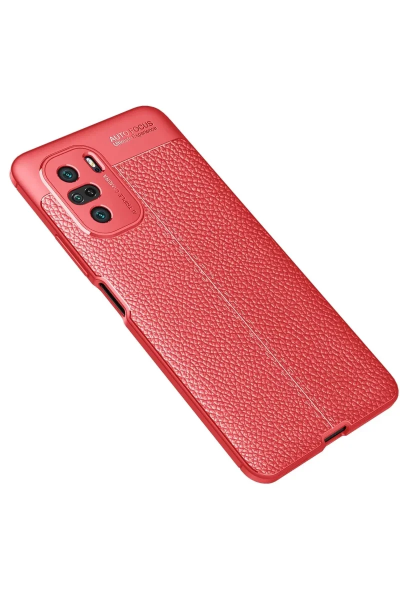 Xiaomi Poco F3 Kılıf Auto Focus Kapak - Kırmızı Xiaomi Poco F3 Kılıf Auto Focus Kapak - Kırmızı