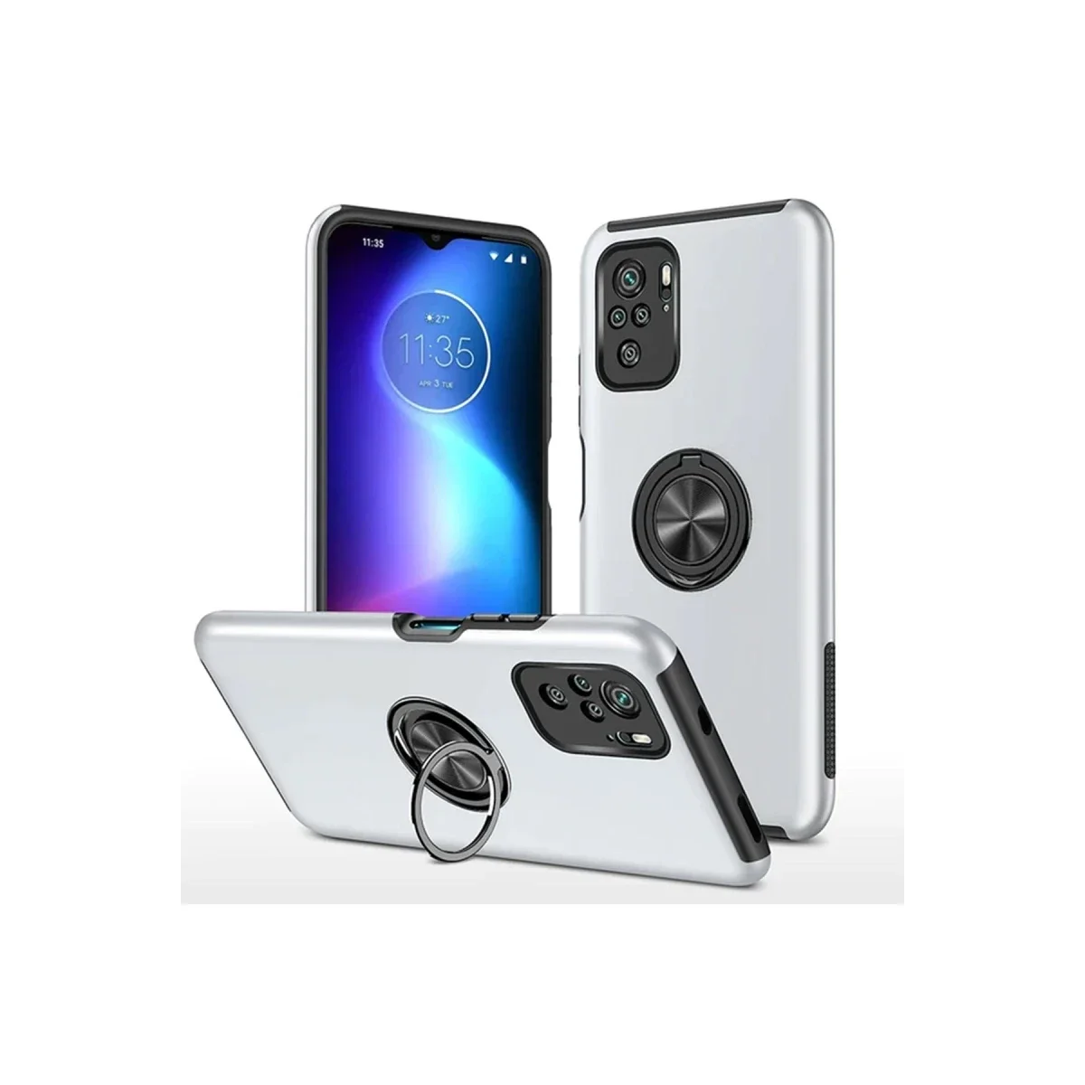 Xiaomi Poco F3 Kılıf Elit Yüzüklü Kapak - Gümüş Fiyatı, Yorumları ve Özellikleri