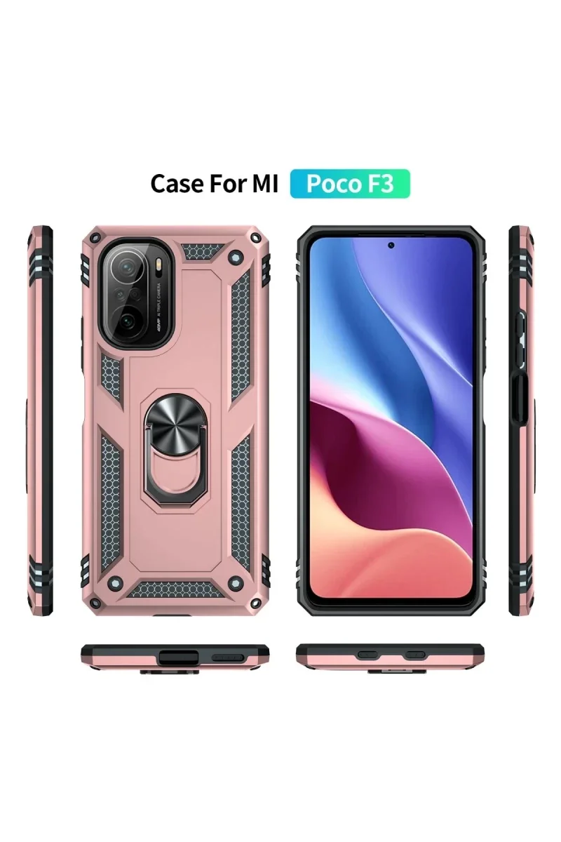 Xiaomi Poco F3 Kılıf Sofya Yüzüklü Silikon Kapak - Rose Fiyatı, Yorumları ve Özellikleri