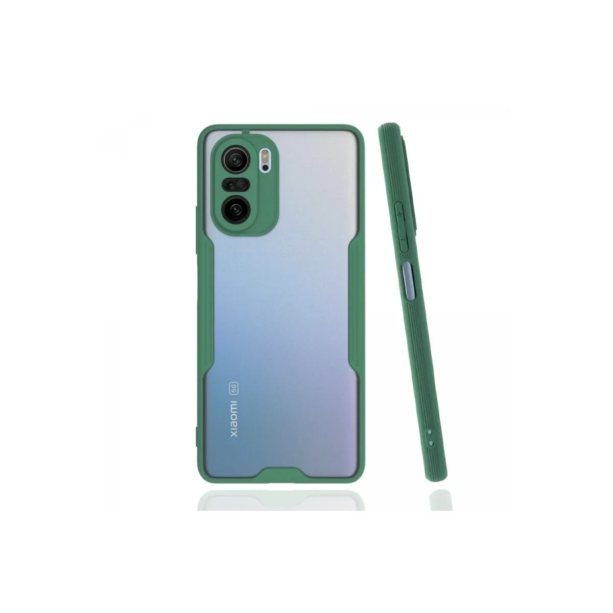 Xiaomi Poco F3 Kılıf Platin Silikon - Yeşil Xiaomi Poco F3 Kılıf Platin Silikon - Yeşil