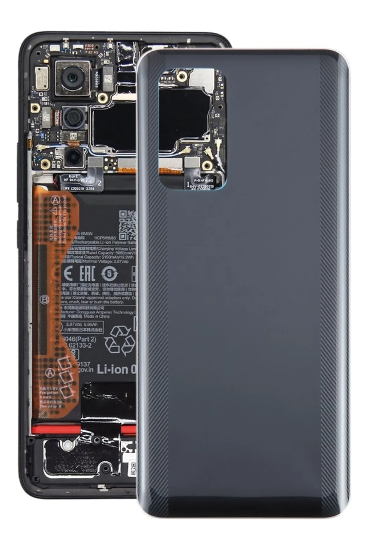 Xiaomi Poco F5 Pro Için Gl Malzeme Arka Kapak Siyah