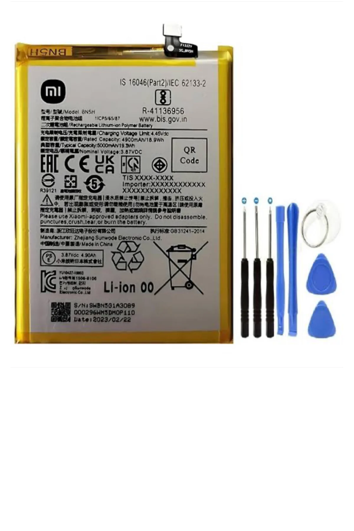 Xiaomi Poco M4 5g Pil Batarya Bn5h 5000 Mah+tamir Seti